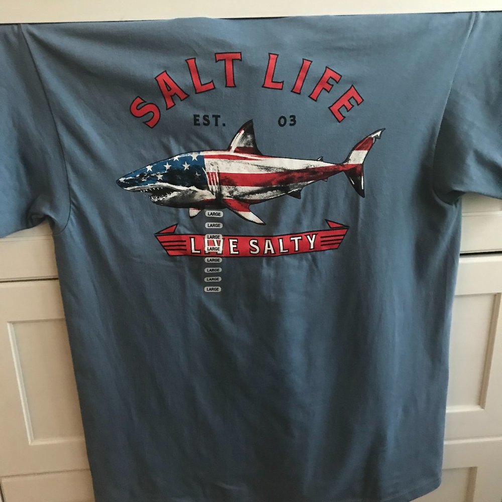 Salt Life American Patriotic Fish Tshirt